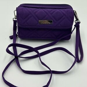Vera Bradley 2way crossbody bag Elderberry color